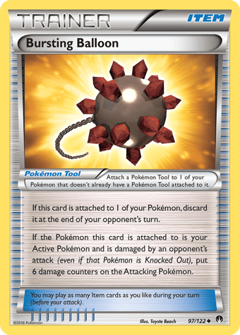 Bursting Balloon BREAKpoint Pokemon Card