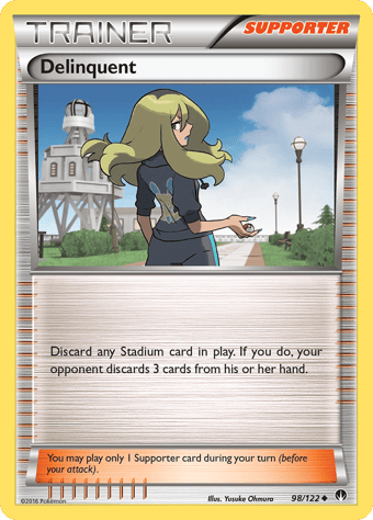 Delinquent BREAKpoint Pokemon Card