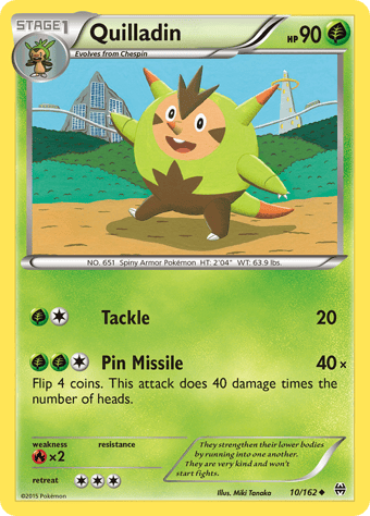 Quilladin BREAKthrough Pokemon Card