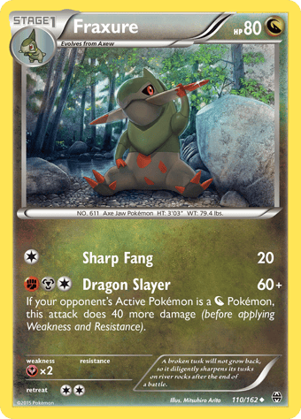 Fraxure BREAKthrough Pokemon Card