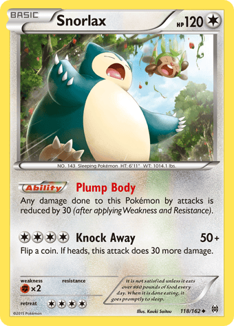 Snorlax BREAKthrough Pokemon Card