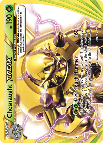 Chesnaught BREAK BREAKthrough Pokemon Card