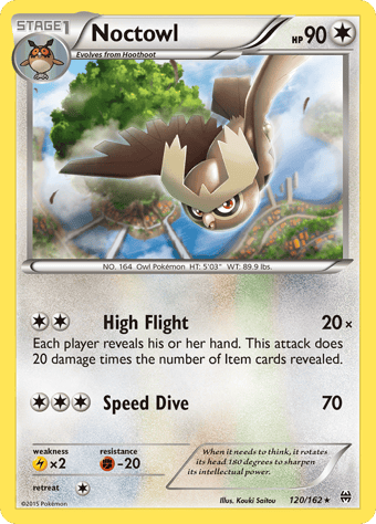 Noctowl BREAKthrough Pokemon Card