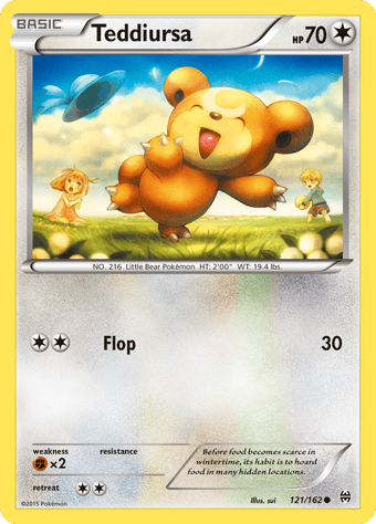 Teddiursa BREAKthrough Pokemon Card
