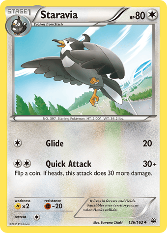 Staravia BREAKthrough Pokemon Card