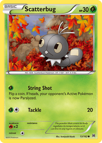 Scatterbug BREAKthrough Pokemon Card