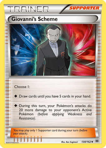 Giovanni's Scheme BREAKthrough Pokemon Card