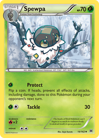Spewpa BREAKthrough Pokemon Card