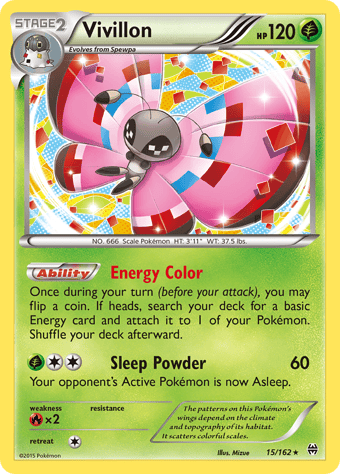 Vivillon BREAKthrough Pokemon Card
