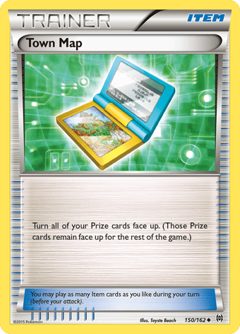 Town Map BREAKthrough Pokemon Card
