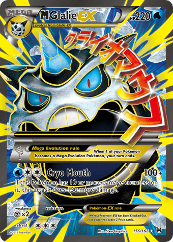 M Glalie-EX BREAKthrough Pokemon Card