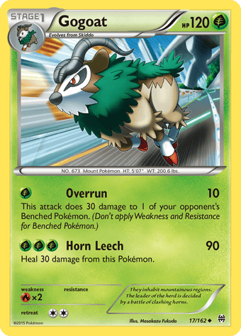 Gogoat BREAKthrough Pokemon Card
