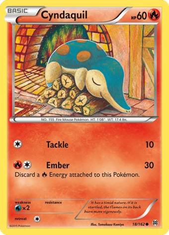 Cyndaquil BREAKthrough Pokemon Card