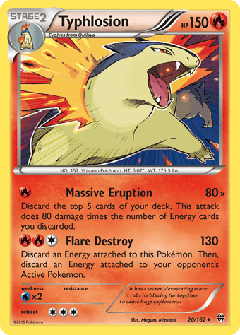 Typhlosion BREAKthrough Pokemon Card