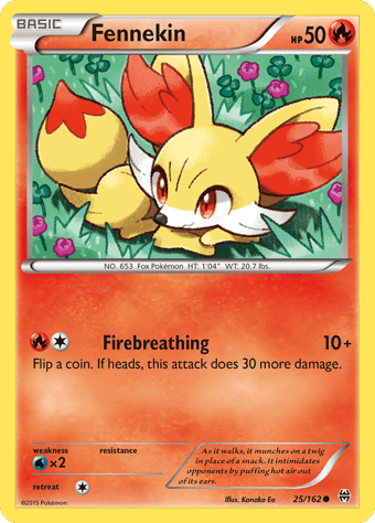 Fennekin BREAKthrough Pokemon Card