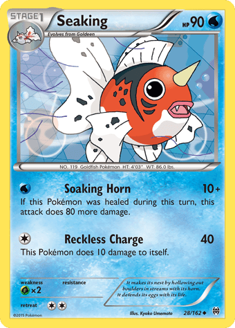Seaking BREAKthrough Pokemon Card