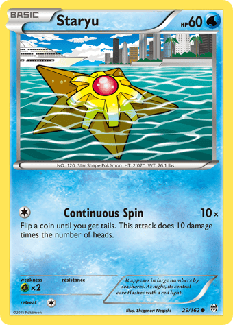 Staryu BREAKthrough Pokemon Card