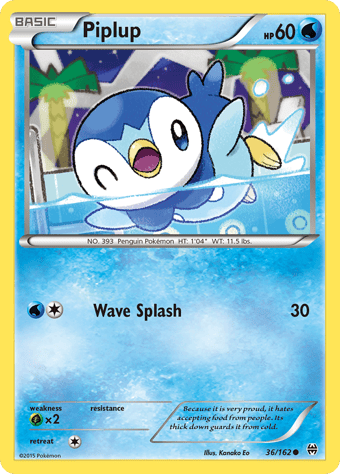 Piplup BREAKthrough Pokemon Card