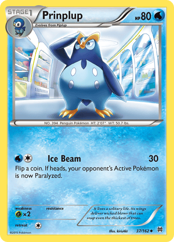 Prinplup BREAKthrough Pokemon Card