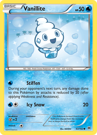 Vanillite BREAKthrough Pokemon Card