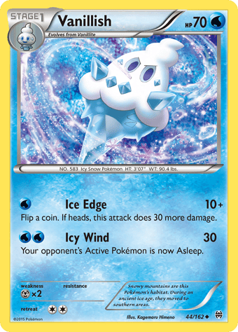 Vanillish BREAKthrough Pokemon Card