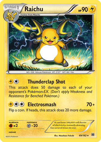 Raichu BREAKthrough Pokemon Card