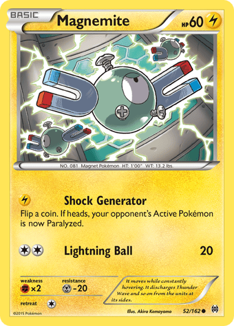 Magnemite BREAKthrough Pokemon Card