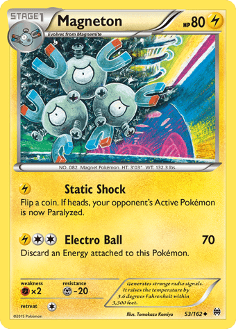 Magneton BREAKthrough Pokemon Card