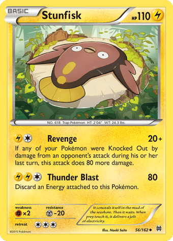 Stunfisk BREAKthrough Pokemon Card