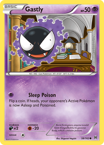 Gastly BREAKthrough Pokemon Card