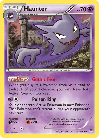 Haunter BREAKthrough Pokemon Card