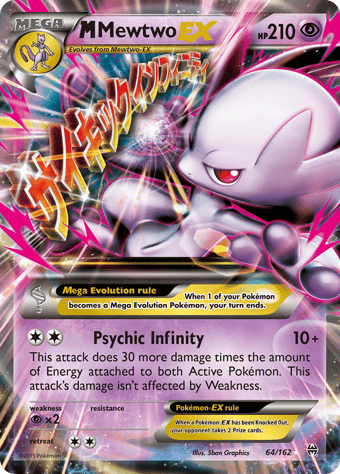 M Mewtwo-EX BREAKthrough Pokemon Card