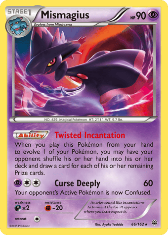 Mismagius BREAKthrough Pokemon Card