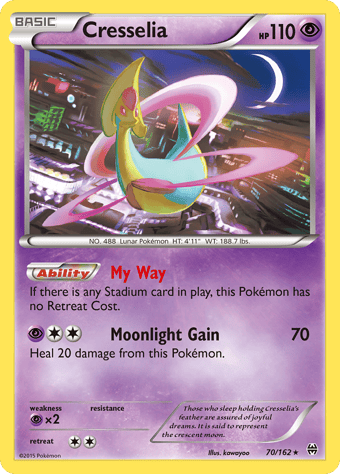 Cresselia BREAKthrough Pokemon Card
