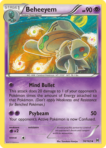 Beheeyem BREAKthrough Pokemon Card