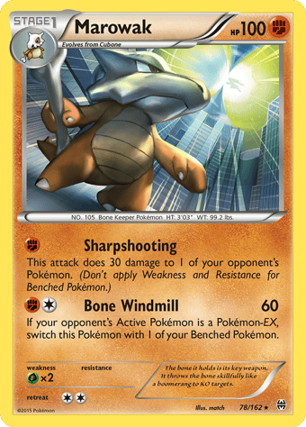 Marowak BREAKthrough Pokemon Card
