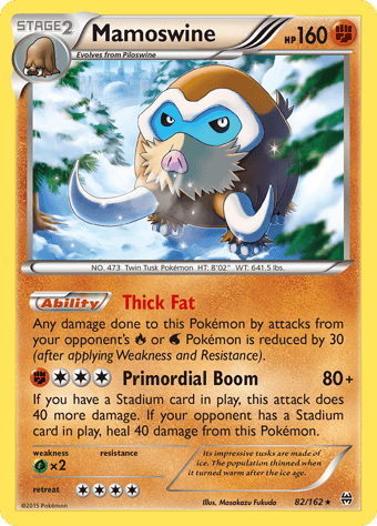 Mamoswine BREAKthrough Pokemon Card
