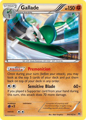 Gallade BREAKthrough Pokemon Card