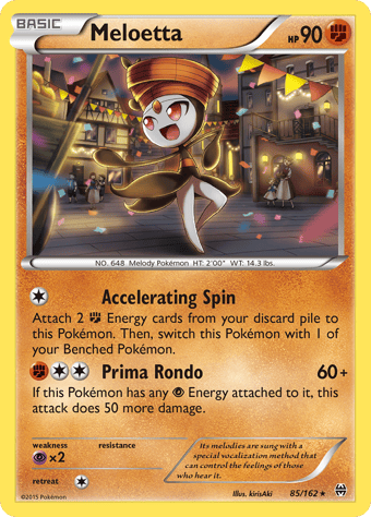 Meloetta BREAKthrough Pokemon Card