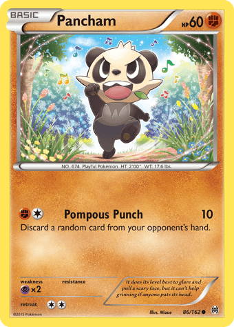 Pancham BREAKthrough Pokemon Card