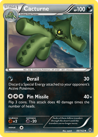 Cacturne BREAKthrough Pokemon Card