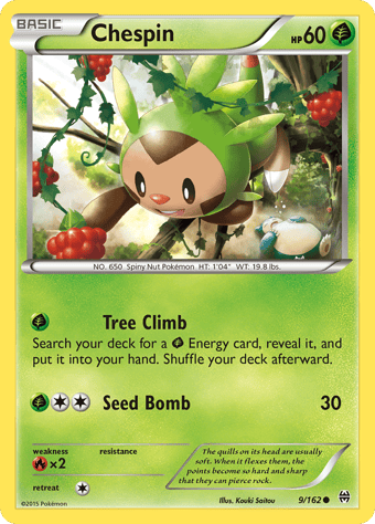 Chespin BREAKthrough Pokemon Card