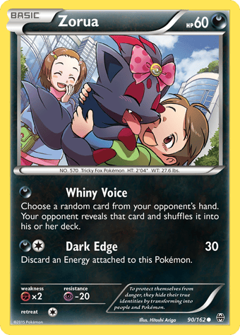Zorua BREAKthrough Pokemon Card