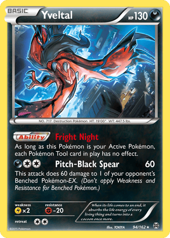 Yveltal BREAKthrough Pokemon Card