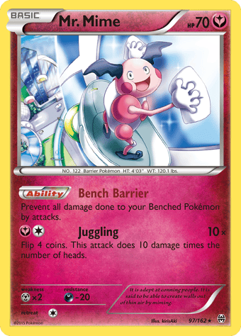 Mr. Mime BREAKthrough Pokemon Card