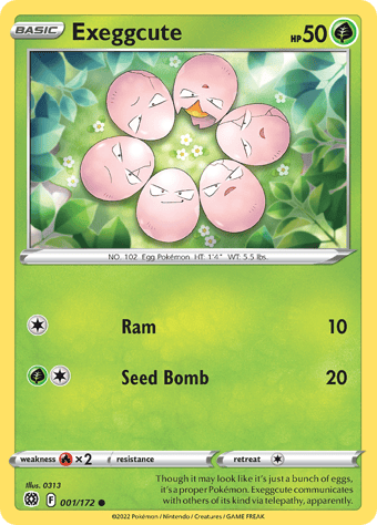 Exeggcute Brilliant Stars Pokemon Card