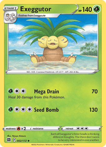 Exeggutor Brilliant Stars Pokemon Card