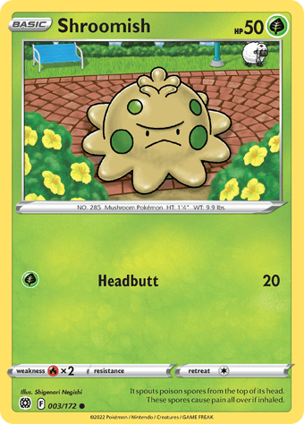 Shroomish Brilliant Stars Pokemon Card