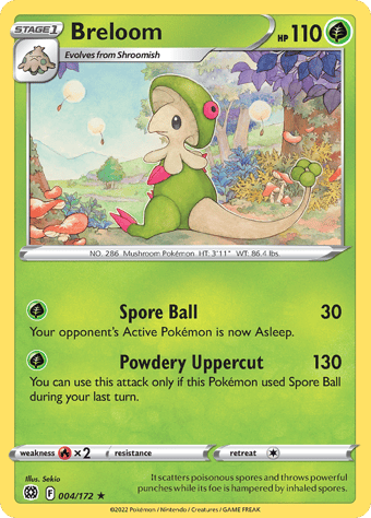 Breloom Brilliant Stars Pokemon Card
