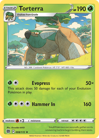Torterra Brilliant Stars Pokemon Card